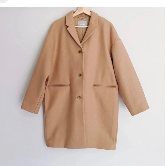 EVERLANE Wool Blend Coat - Picture 3 of 5